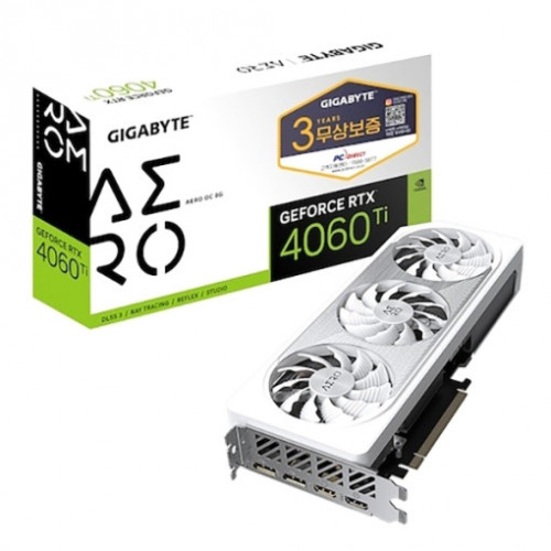 GIGABYTE 지포스 RTX 4060 Ti AERO OC D6 8GB 피씨디렉트 - [이월상품]