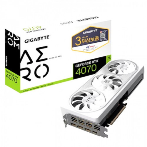 GIGABYTE 지포스 RTX 4070 AERO OC D6X 12GB 피씨디렉트 - [박스파손]