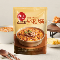 CJ 비비고 햇반소프트밀 낙지김치죽 420g X 2개