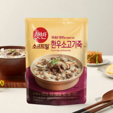 CJ 비비고 햇반소프트밀 한우소고기죽 420g X 2개